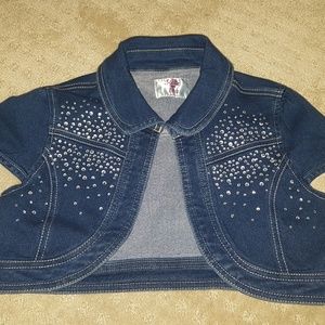 Justice Denim Vest Size 8/10 New